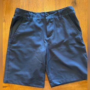 Under Armour Boys Navy Blue Performance Chino Golf Shorts YM